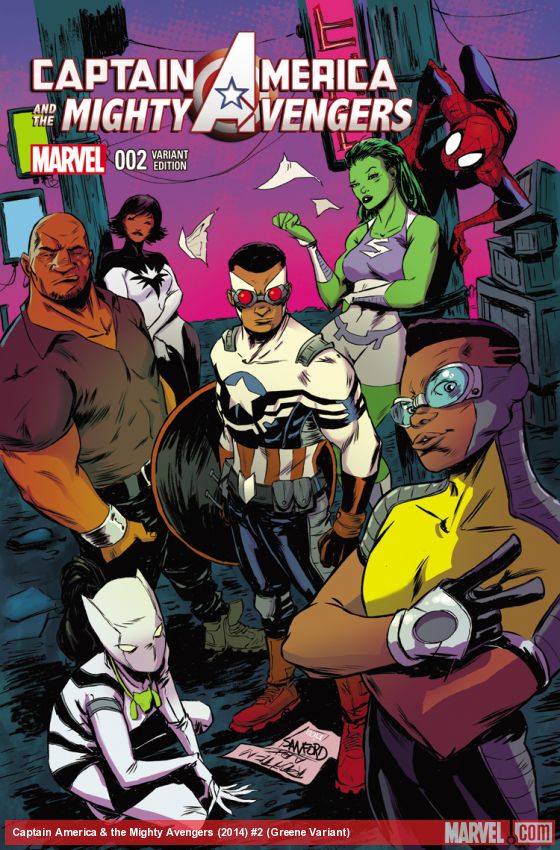Captain America & the Mighty Avengers (2014) #2 (Greene Variant)