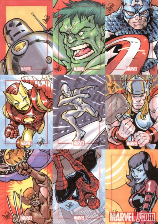 Marvel 70th Anniversary sketch card by Daniel Campos
