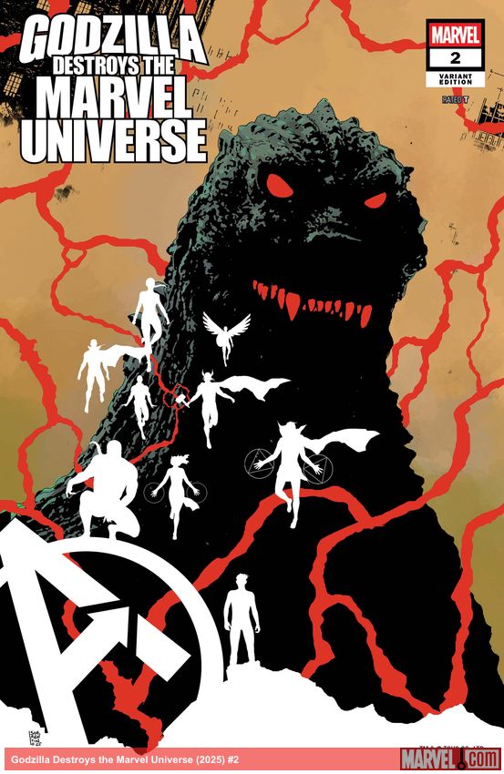 Godzilla Destroys the Marvel Universe (2025) #2 (Variant)