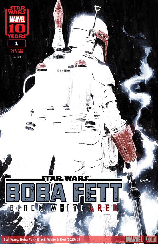 Star Wars: Boba Fett - Black, White & Red (2025) #1 (Variant)
