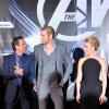 Mark Ruffalo, Chris Hemsworth and Scarlett Johansson on the Avengers red carpet