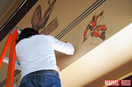 SDCC 2012: Ultimate Spider-Man Artist David Marquez at the Palm in San Diego 