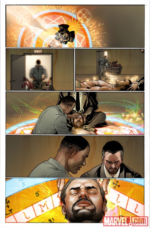 INVINCIBLE IRON MAN #23 art by Salvador Larroca