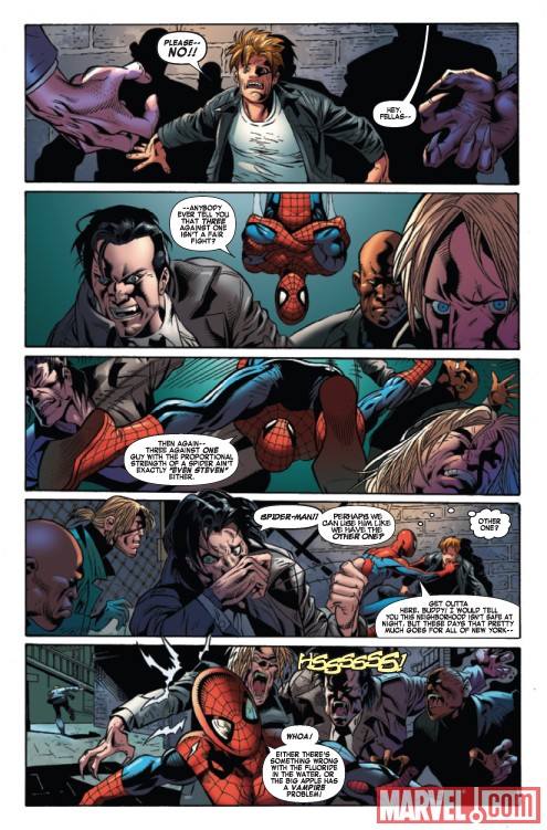 SPIDER-MAN VS. VAMPIRES #1 preview page by Roberto Castro