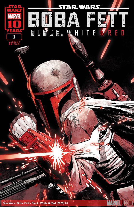Star Wars: Boba Fett - Black, White & Red (2025) #1 (Variant)