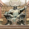 Loki on the throne