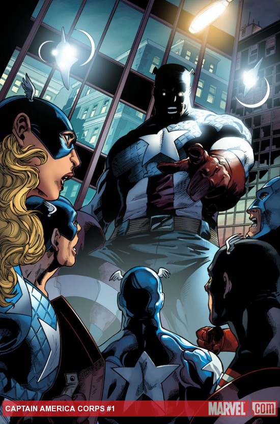 Captain America Corps #1 preview art by Philippe Briones