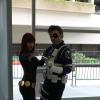 Black Widow and Nick Fury cosplayers at WonderCon 2012