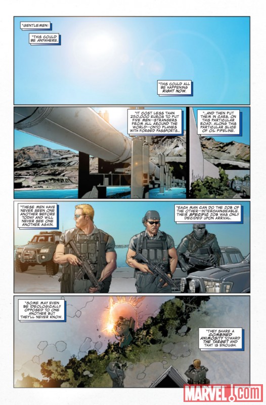 INVINCIBLE IRON MAN #25 preview art by Salvador Larroca