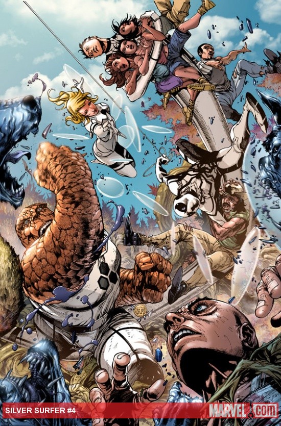 Silver Surfer (2011) #4 preview art by Harvey Tolibao