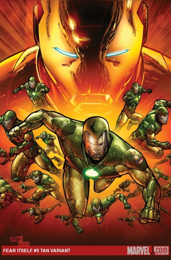 Fear Itself #5 Tan variant cover