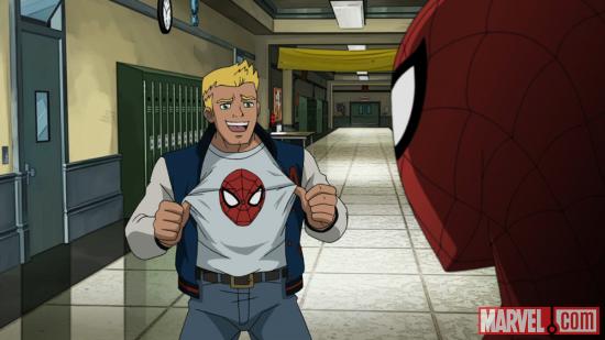 Flash shows off for Spider-Man