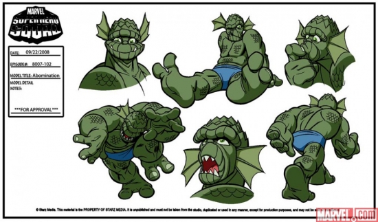 Abomination Model Sheet