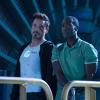 Robert Downey, Jr. and Don Cheadle star as Tony Stark/Iron Man and Rhodey/Iron Patriot in Marvel's Iron Man 3