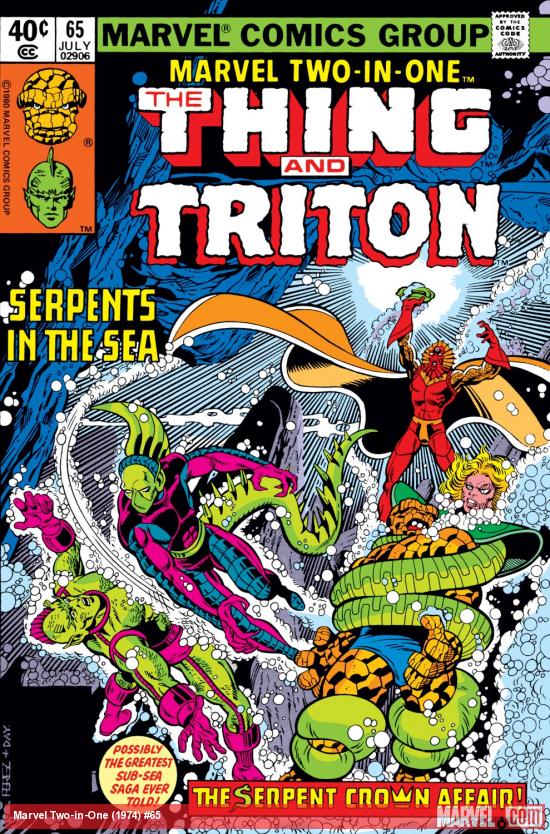 Marvel Two-in-One (1974) #65 Cover