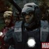 Robert Downey Jr. and Don Cheadle as Iron Man and War Machine in Iron Man 2