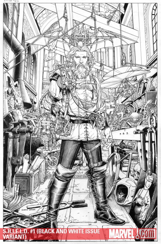 S.H.I.E.L.D. (2010) #1 (BLACK AND WHITE ISSUE VARIANT)