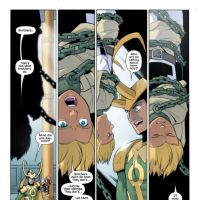 THOR AND THE WARRIORS FOUR #4 preview art by Gurihiru