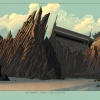 Background art of Asgard from Thor: Tales of Asgard