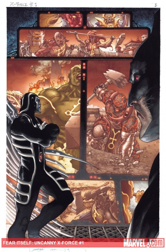 Fear Itself: Uncanny X-Force preview art by Simone Bianchi