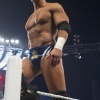 Alex Riley surveys the crowd