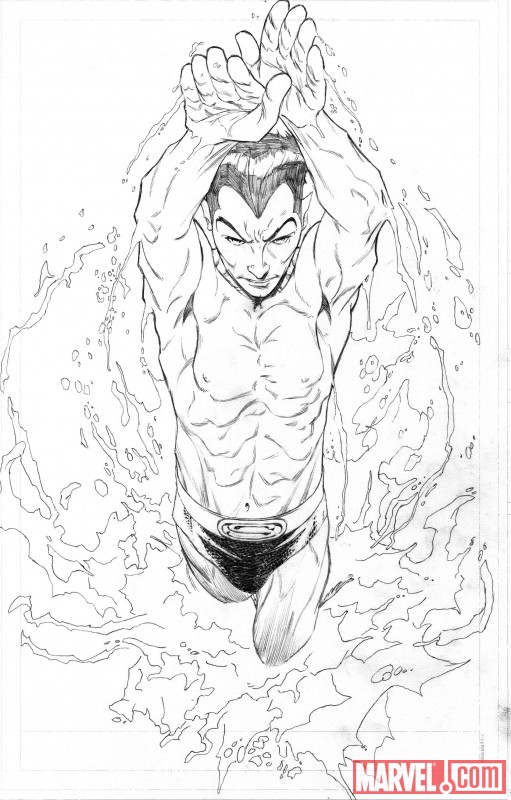 Namor: The First Mutant (2010) #1 (QUESADA SKETCH VARIANT)