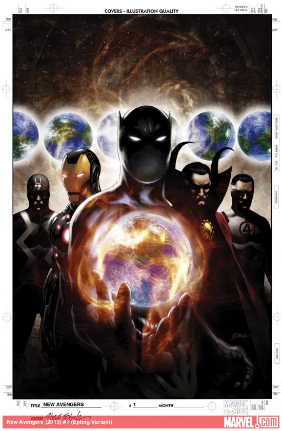 New Avengers (2013) #1 variant cover by Steve Epting