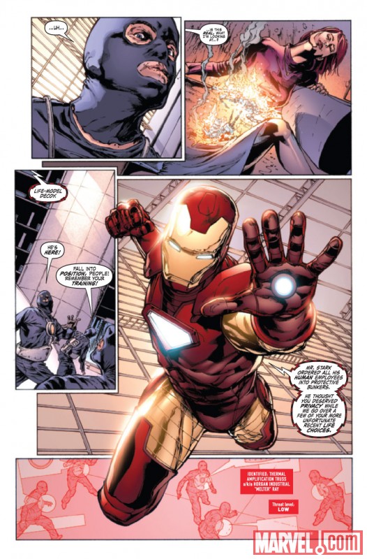 IRON MAN LEGACY #1 preview art by Steve Kurth