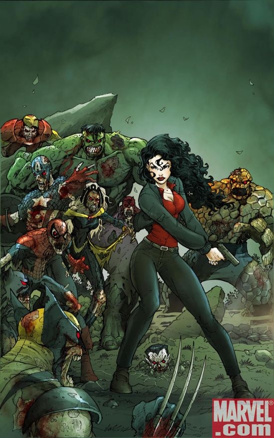 Ron Lim's Zombie variant cover to Laurell K. Hamilton's Anita Blake: The First Death #2