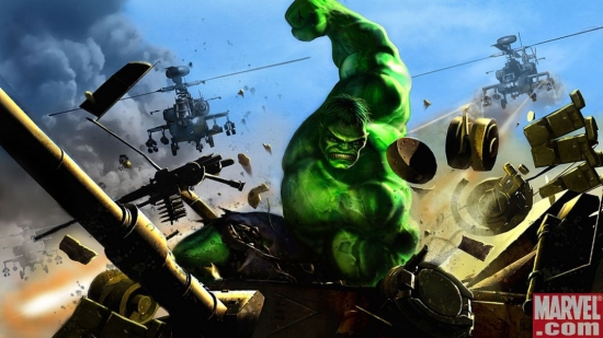 Hulk Ultimate Alliance loading screen.