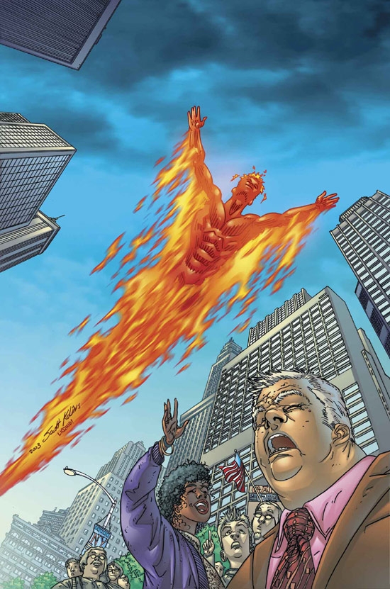 HUMAN TORCH (2004) #10 COVER