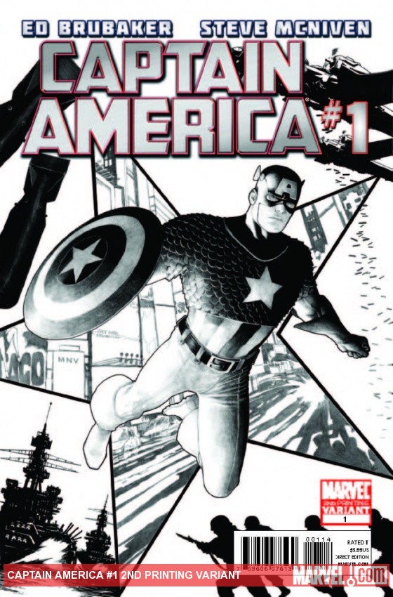 Captain America (2011) #1 (2nd Printing Variant)