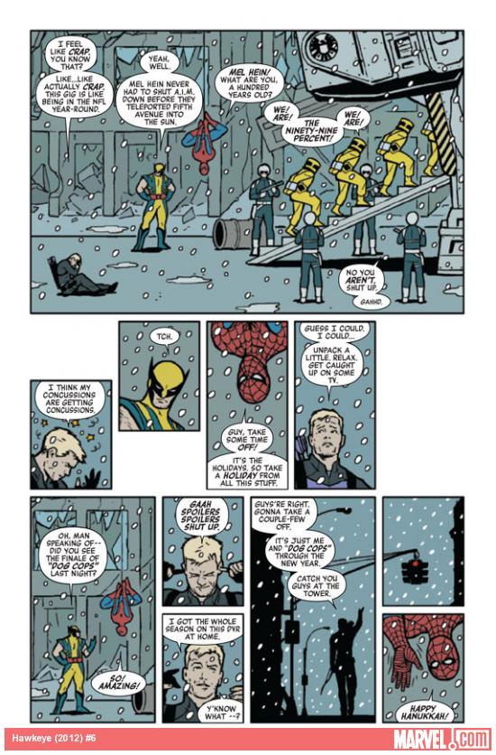 Hawkeye (2012) #6 preview page by David Aja