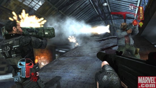 An in-game shot from The Punisher: No Mercy