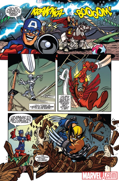 SUPER HERO SQUAD #7 preview art by Marcelo Dichiara