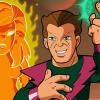 Molecule Man and Volcana in The Super Hero Squad Show