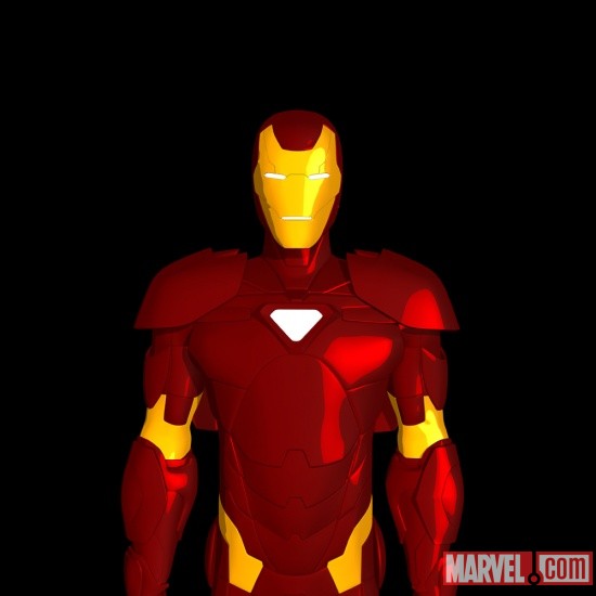 Final color art for Iron Man Mark II Armor from Iron Man: Armored Adventures