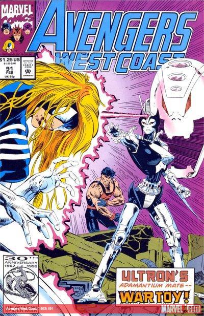 Avengers West Coast #91 cover