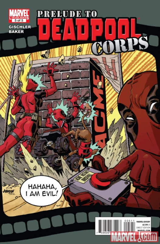 PRELUDE TO DEADPOOL CORPS #5 Cover by Dave Johnson
