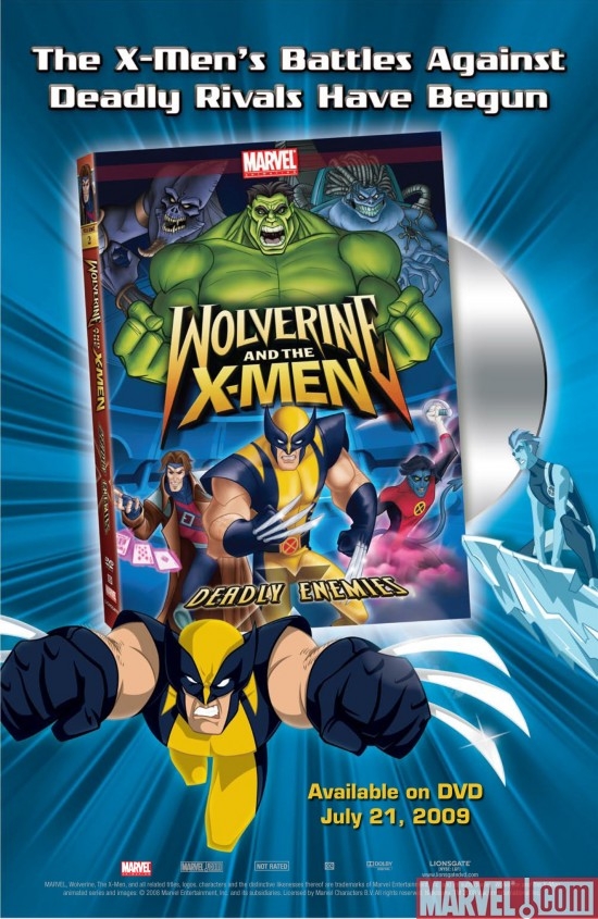 Wolverine and the X-Men: Deadly Enemies on DVD