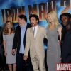The Iron Man 2 cast at the Iron Man 2 press junket
