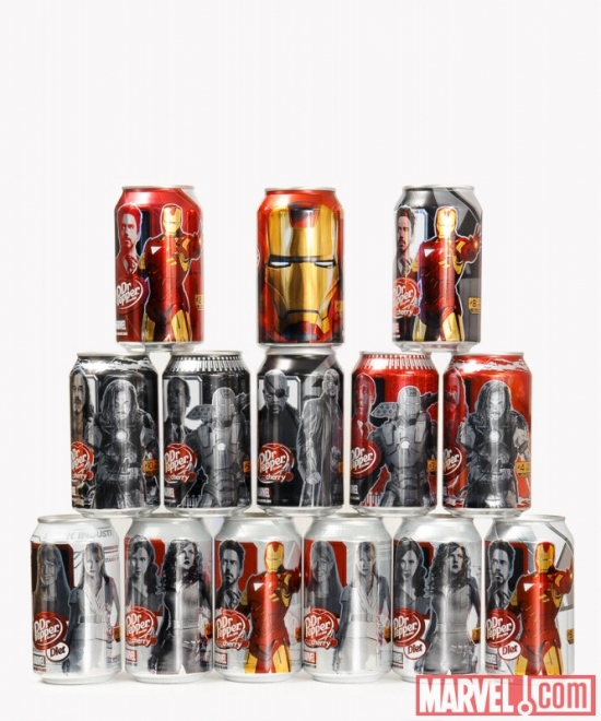 Dr Pepper Iron Man 2 Cans