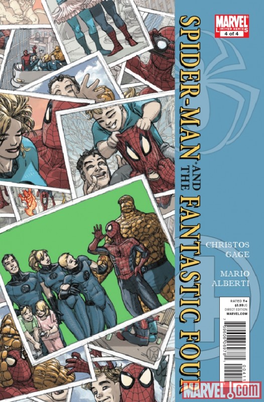 SPIDER-MAN / FANTASTIC FOUR #4 cover by Mario Alberti