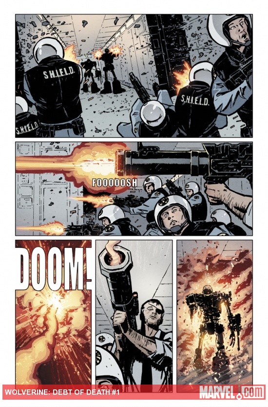 Wolverine: Debt of Death preview art by David Aja