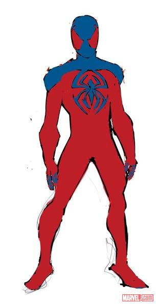 Scarlet Spider design art by Ryan Stegman