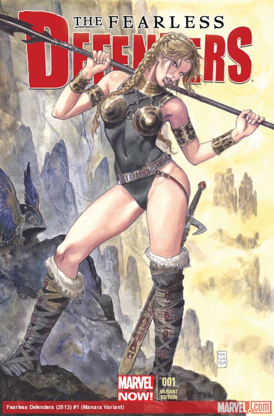 cover from Defenders II (2013) #1 (MANARA VARIANT)