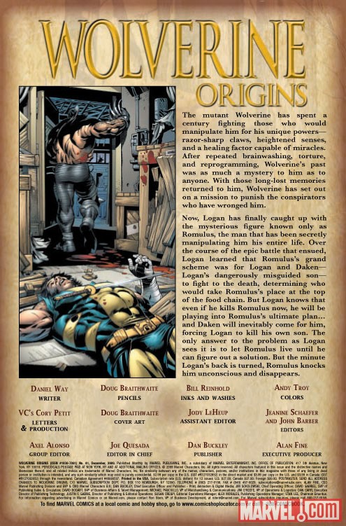 Wolverine Origins (2006) #41