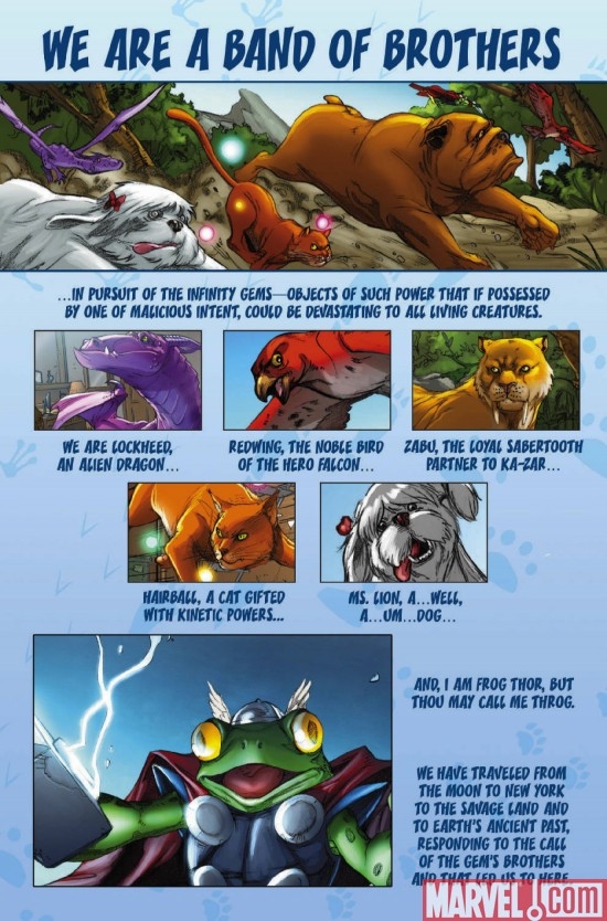 LOCKJAW AND THE PET AVENGERS #3, intro page