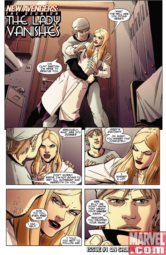 INTERIOR PAGES FROM NEW AVENGERS REUNION #1