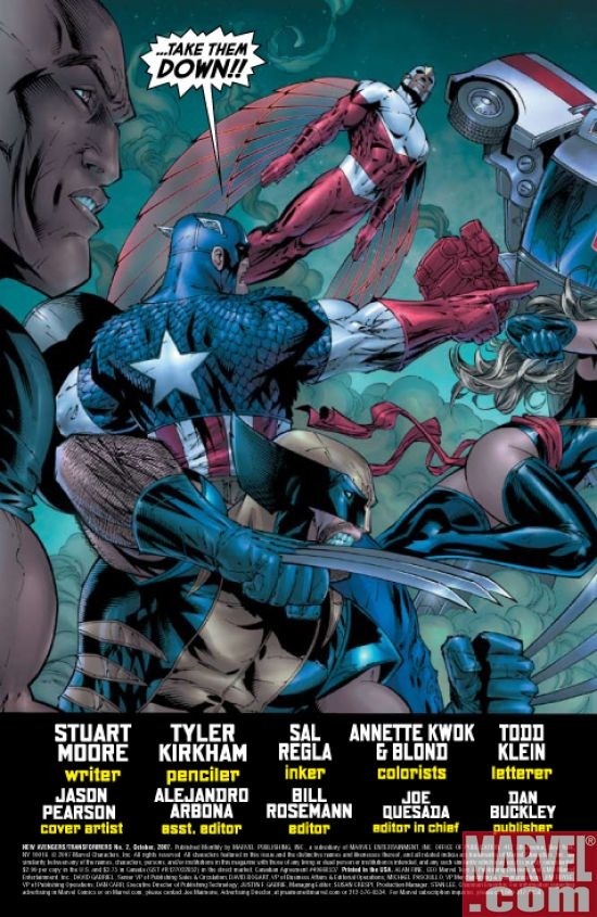 New Avengers/ Transformers #2 Page 2